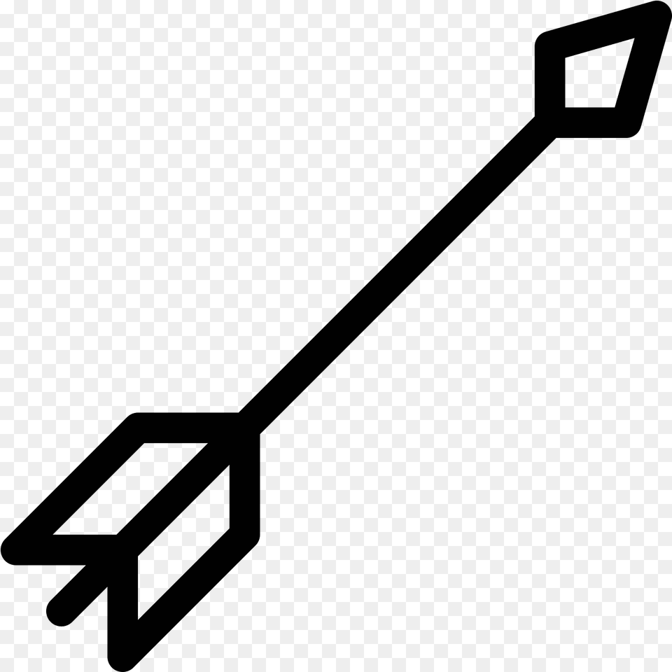 Arrow Vector Traditional Archer39s Arrow, Gray Free Png Download