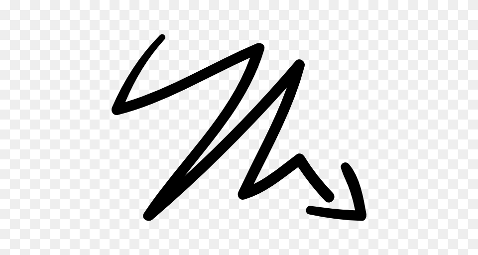 Arrow With Scribble, Handwriting, Text, Bow, Weapon Png Image