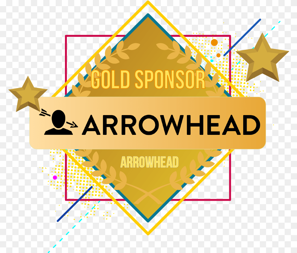 Arrowhead Gold Sponsor Triangle, Symbol, Person, Logo, Head Free Png Download