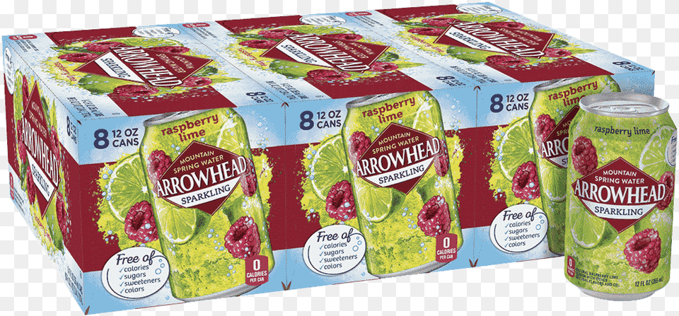 Arrowhead Sparkling Water Cans, Can, Tin Free Png Download