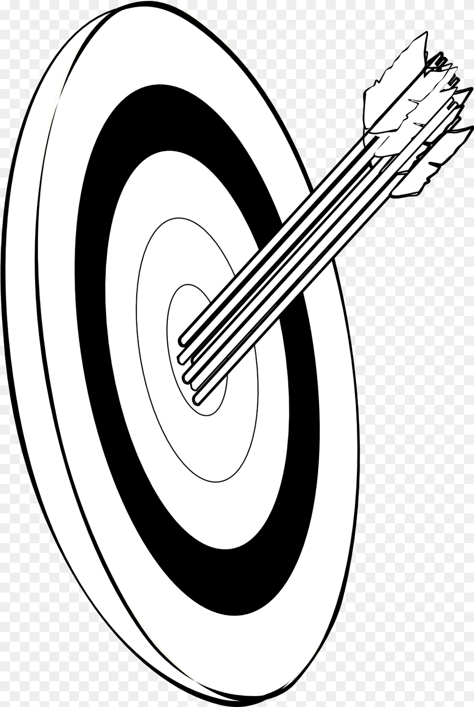 Arrows And Target Snarkhunter In The Gold Black And White Archery Clip Art, Weapon, Arrow Png