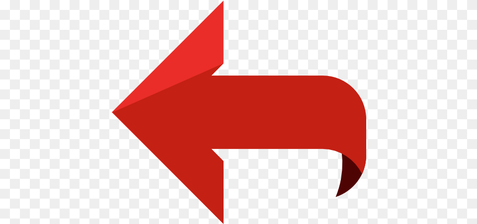 Arrows Back Left Previous Return Ui Icon Red Back Arrow Icon, Symbol, Logo, Text Png Image
