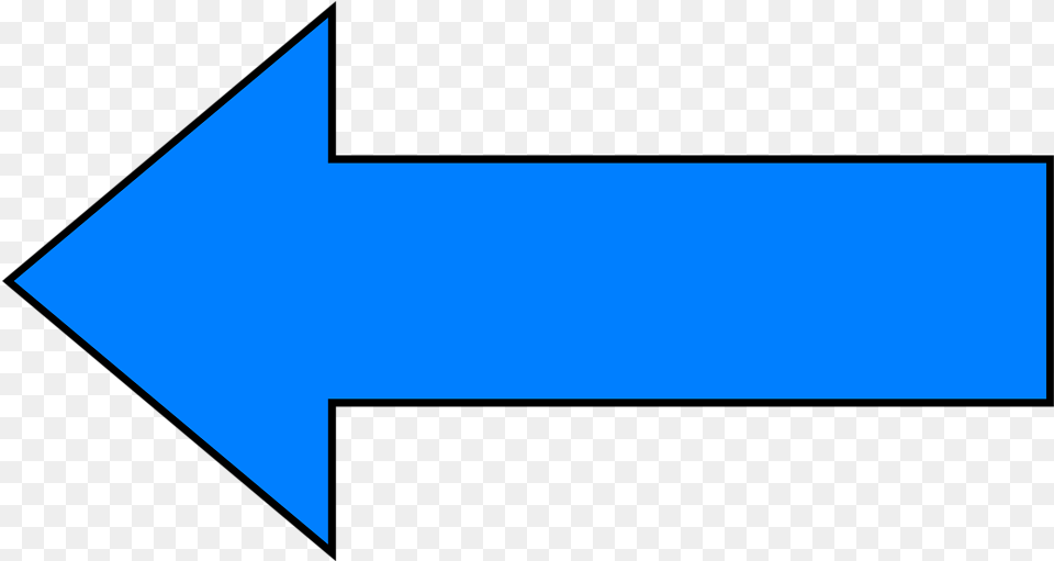 Arrows Blue Blue Arrow Pointing Left, Triangle Free Transparent Png