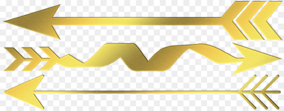 Arrows Boho Tribal Gold Foil Parallel, Logo, Symbol, Emblem, Weapon Png