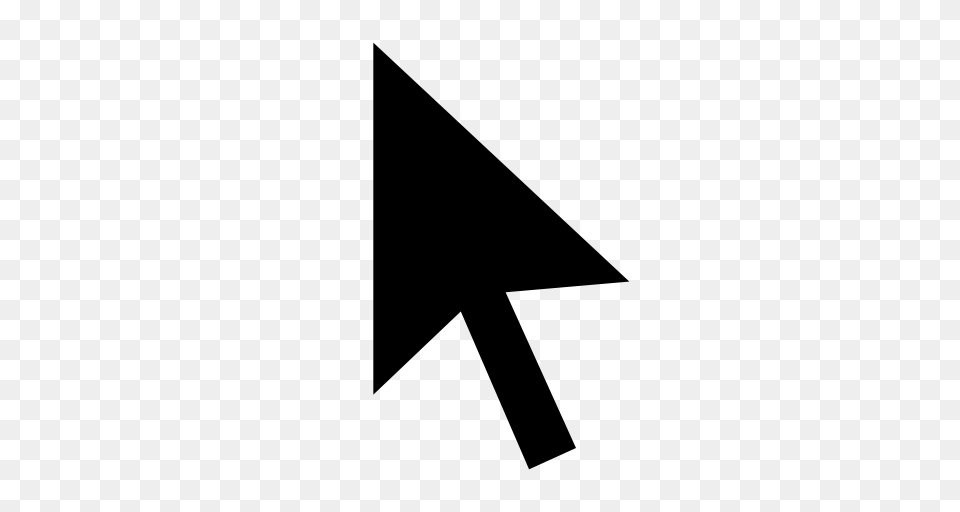 Arrows Cursor Move Pointer Icon, Gray Png Image