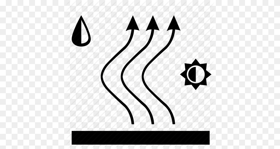 Arrows Evaporation Rain Sun Wind Icon Free Png