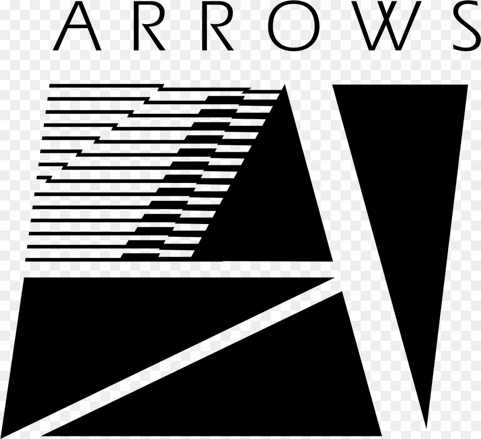 Arrows F1 Logo Black And Ahite Arrows Grand Prix Logo, Gray Png