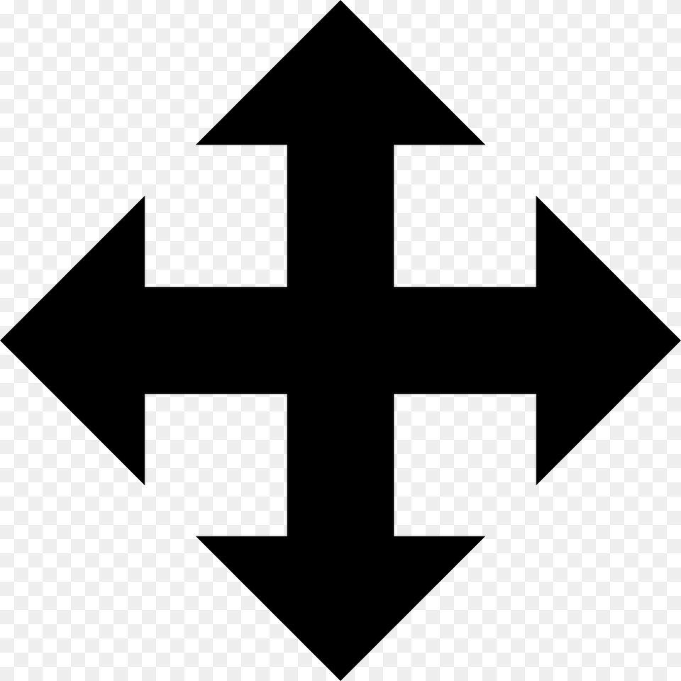 Arrows Group In Four Directions Directions Icon, Cross, Symbol Free Png Download