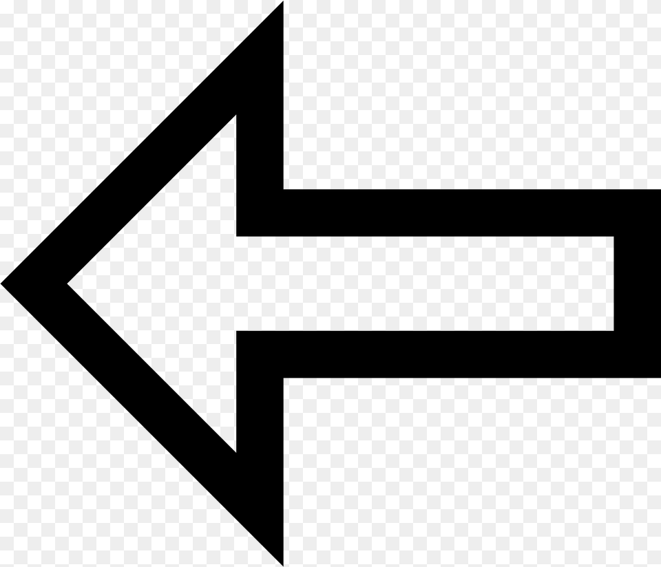 Arrows Outline, Gray Free Png Download