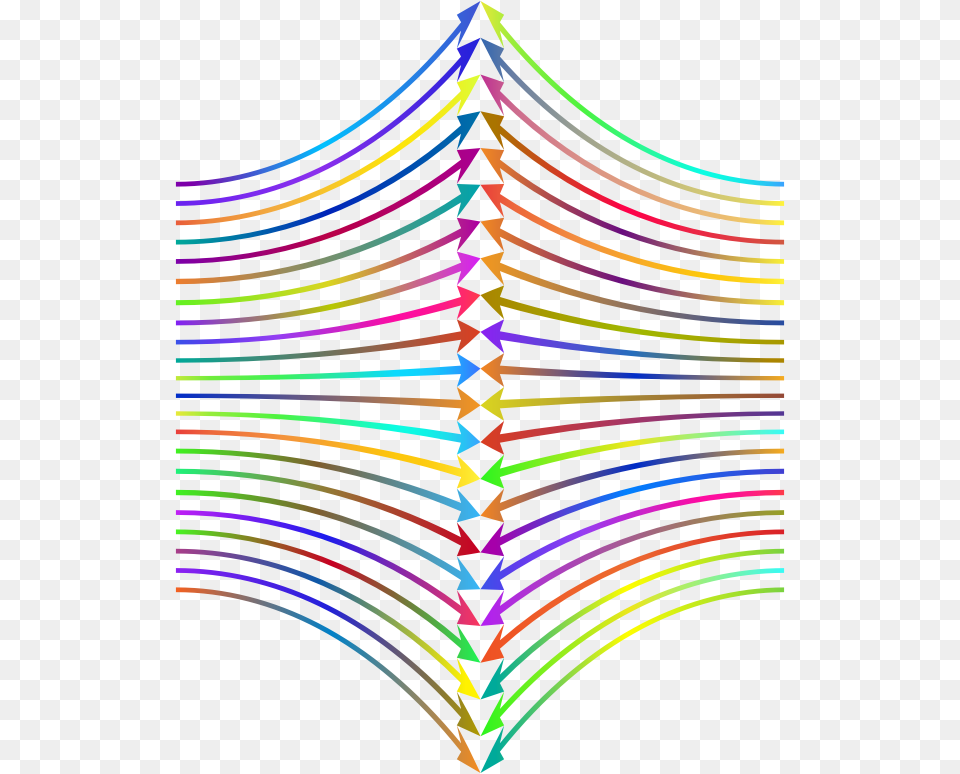 Arrows Perspective Polyprismatic Variation Illustration, Light Png