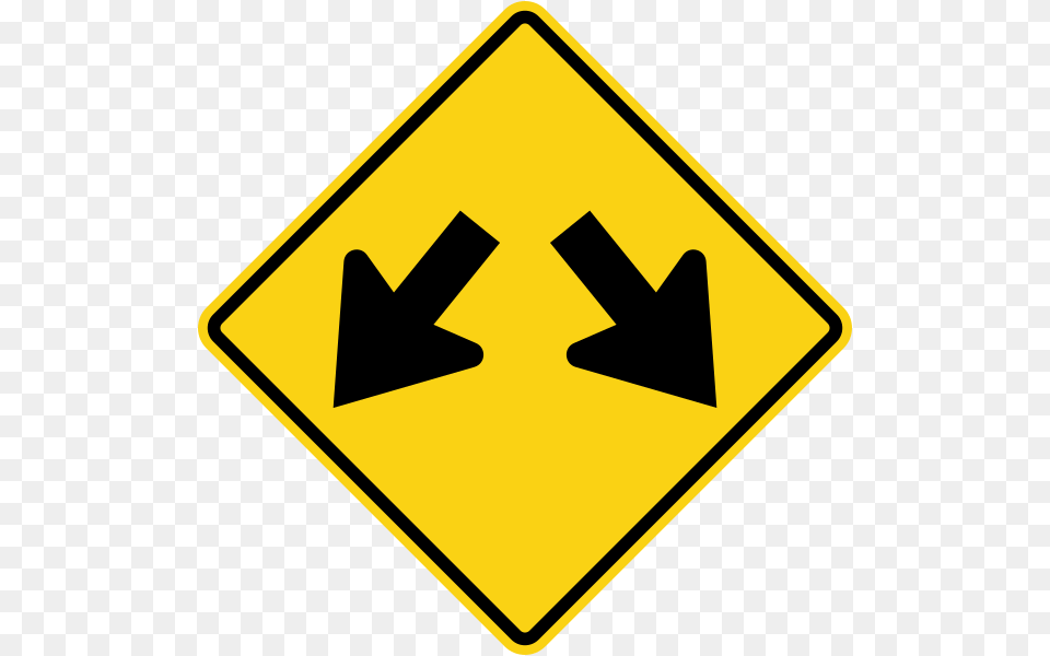 Arrows Road Sign, Road Sign, Symbol Free Png