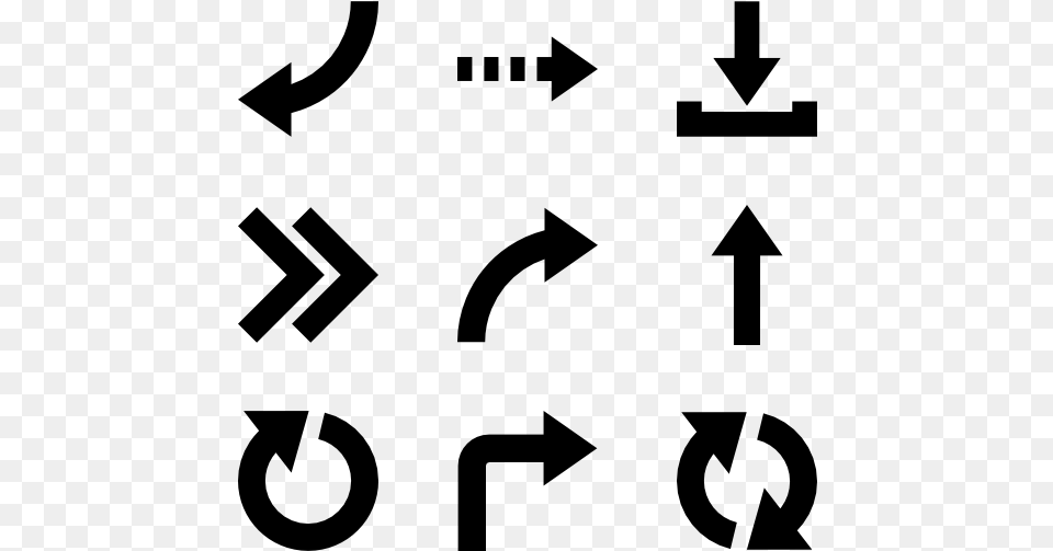 Arrows Set Arrow Set Vector, Gray Free Transparent Png