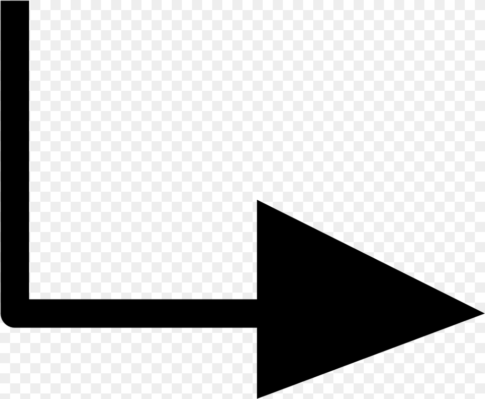 Arrows Transparent Text Arrow Pointing Down And To The Right, Gray Free Png Download