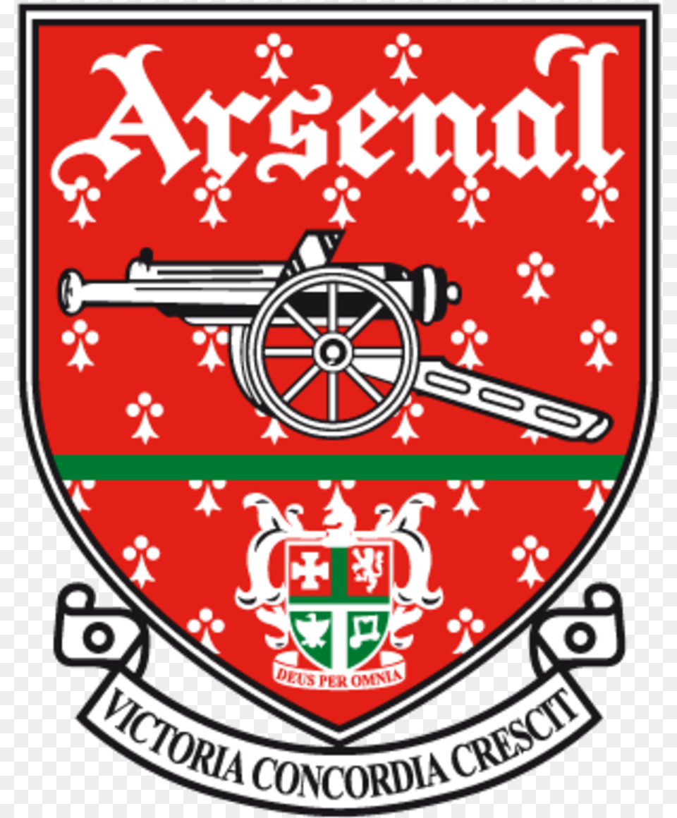 Arsenal F C Pic Old School Arsenal Badge, Machine, Wheel, Emblem, Logo Png Image