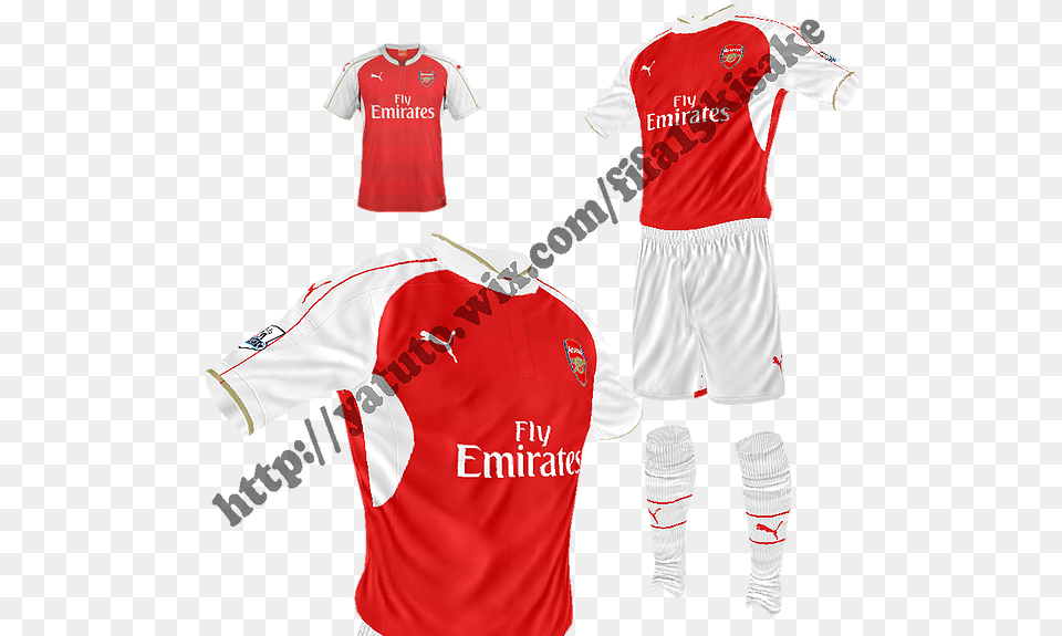 Arsenal Fc Home By Kisake Arsenal Jersey, Clothing, Shirt, Shorts, Baby Free Transparent Png