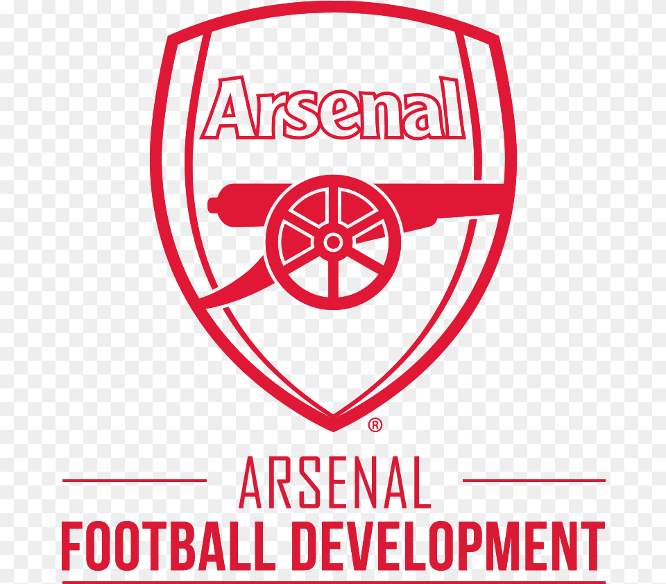 Arsenal Football Development Soccer Camps London Uk Emblem, Logo, Machine, Wheel, Badge Png Image