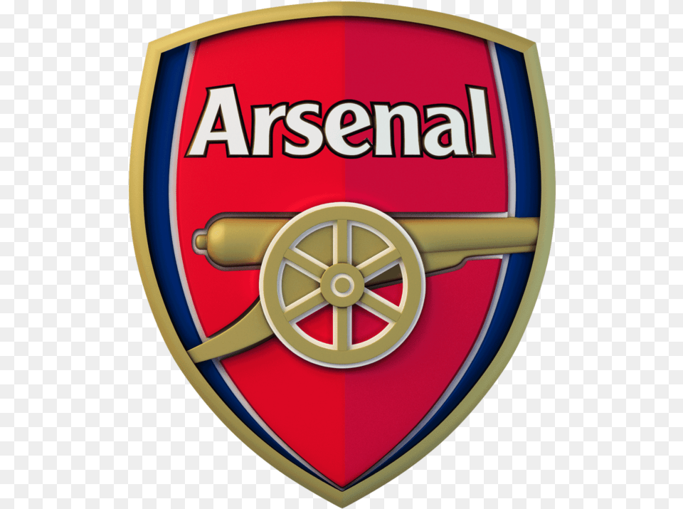 Arsenal Logo Symbol Arsenal Stl Model Grb Stl Arsenal 3d Logo Arsenal 3d, Armor, Machine, Wheel, Shield Free Transparent Png