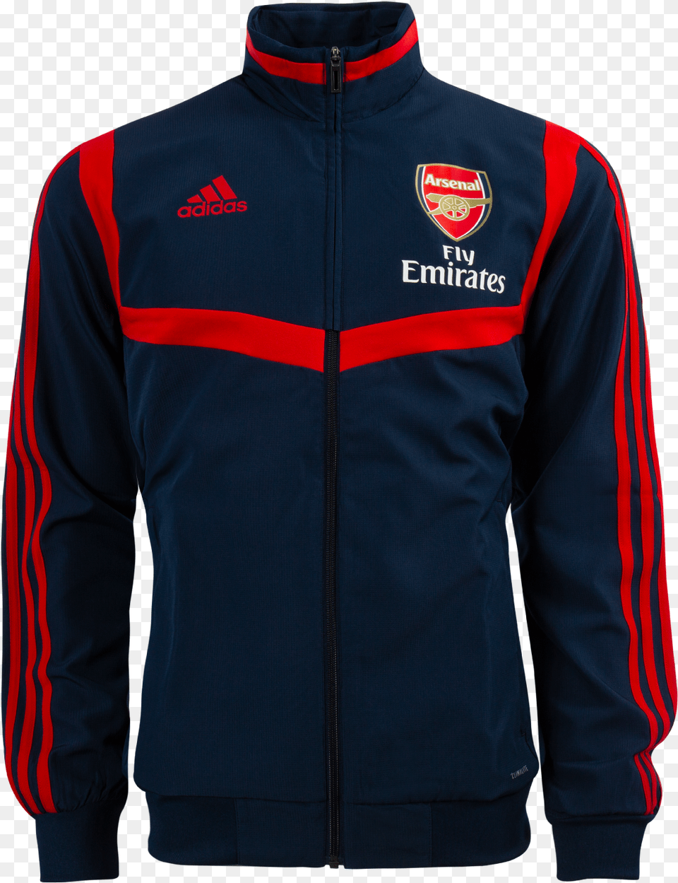 Arsenal Presentation Jacket Navy Ez Football Emirates, Clothing, Coat, Fleece, Hoodie Free Transparent Png