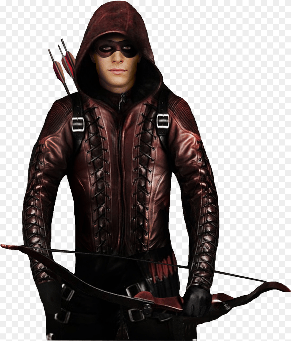 Arsenal Roy Harper Arrow Wo Green Arrow Red Arrow, Clothing, Coat, Jacket, Face Free Png