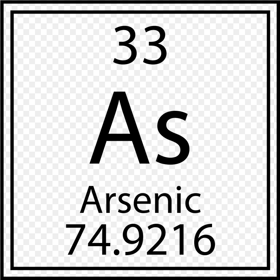 Arsenic Detection Arsenic Symbol Periodic Table, Gray Free Png Download
