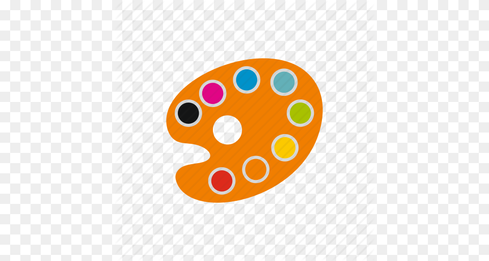 Art Artist Artistic Brush Paint Palette Watercolor Icon, Paint Container, Food, Sweets, Pattern Png Image