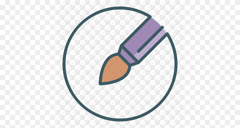 Art Artist Brush Circle Paint Tool Icon, Device, Pencil Png Image
