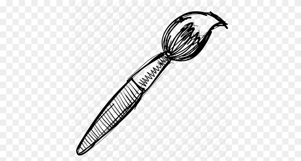 Art Artist Brush Color Draw Paint Paintbrush Icon, Cutlery, Spoon, Device, Appliance Free Transparent Png