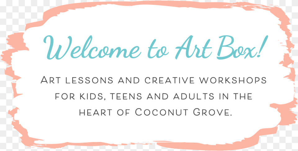 Art Box Miami Creative Workshops Kids Teens Adults Poster, Text, Paper, Letter, Hot Tub Png Image