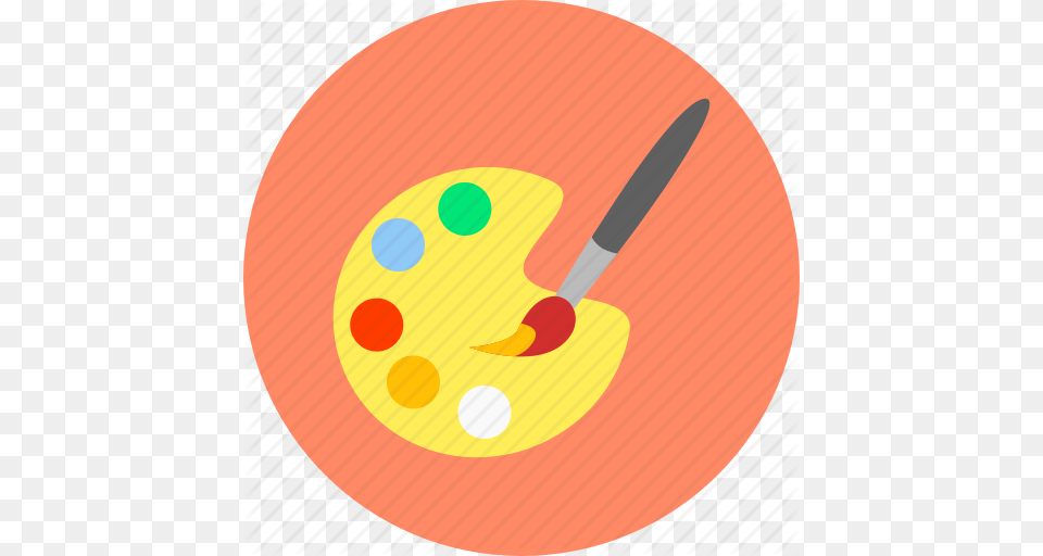 Art Brush Color Painting Palette Tray Watercolor Icon, Cutlery, Paint Container, Device, Tool Png Image