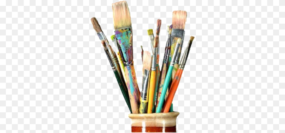 Art Brushes In A Cup, Brush, Device, Tool Free Png