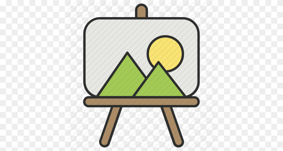 Art Canvas Design Drawing Easel Painting Icon, Crib, Furniture, Infant Bed Png