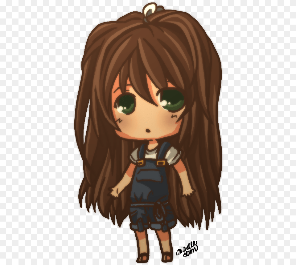Art Chibi And Image Chibi Girl With Brown Skin, Book, Comics, Publication, Person Free Transparent Png