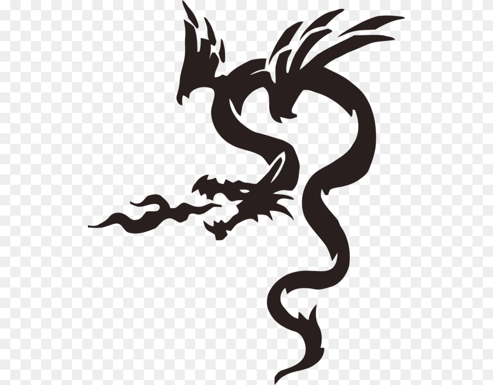 Art Chinese Dragon Stencil Japanese Dragon Japanese Dragon Stencil, Person Free Png