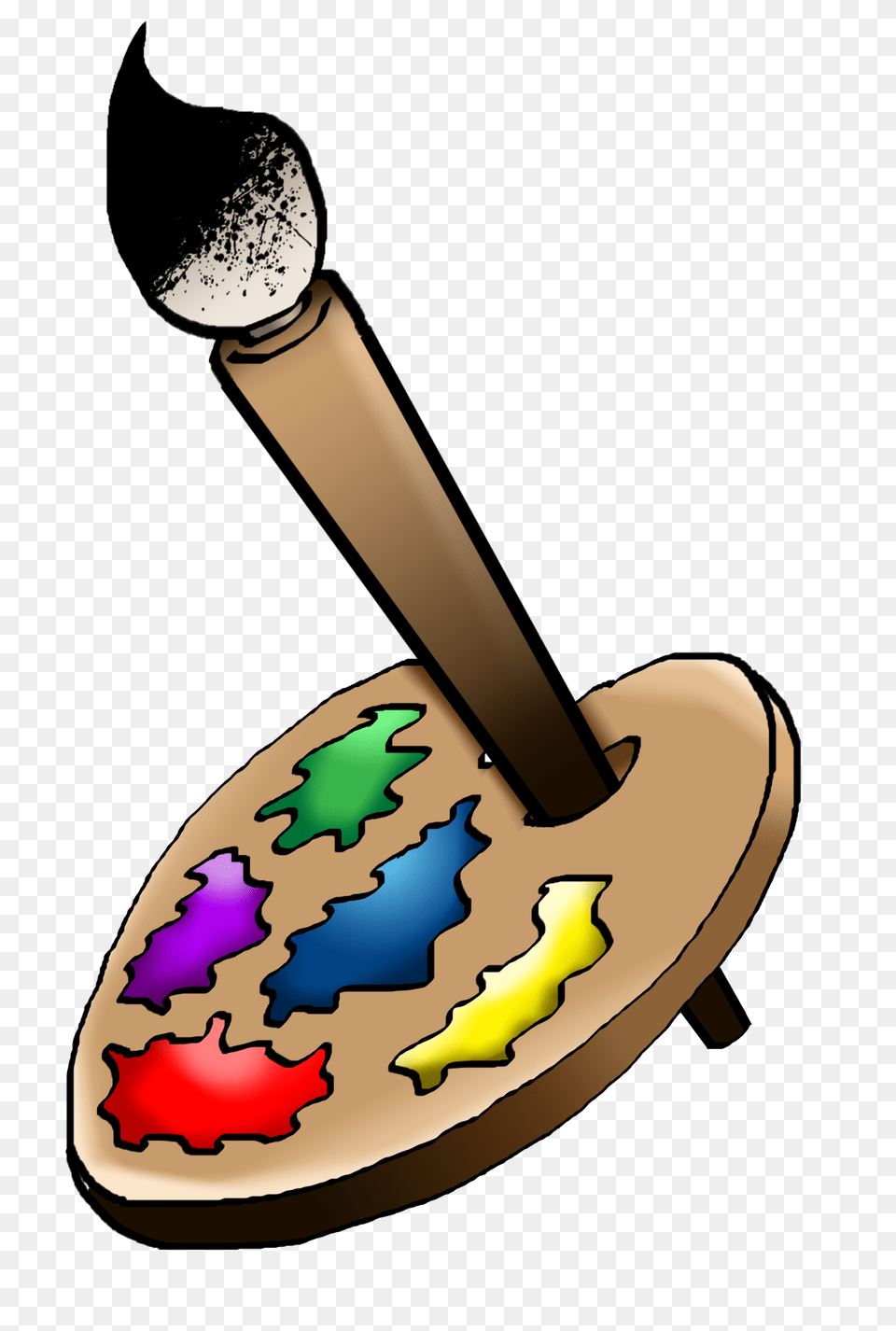 Art Clipart Image, Paint Container, Palette, Sword, Weapon Free Png Download