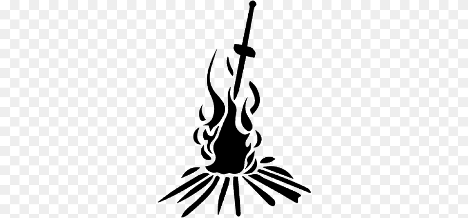 Art Dark Souls Bonfire, Stencil, Chandelier, Lamp, Silhouette Free Png