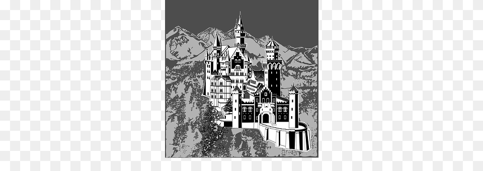 Art Deco Drawing, Architecture, Building, Castle Png Image