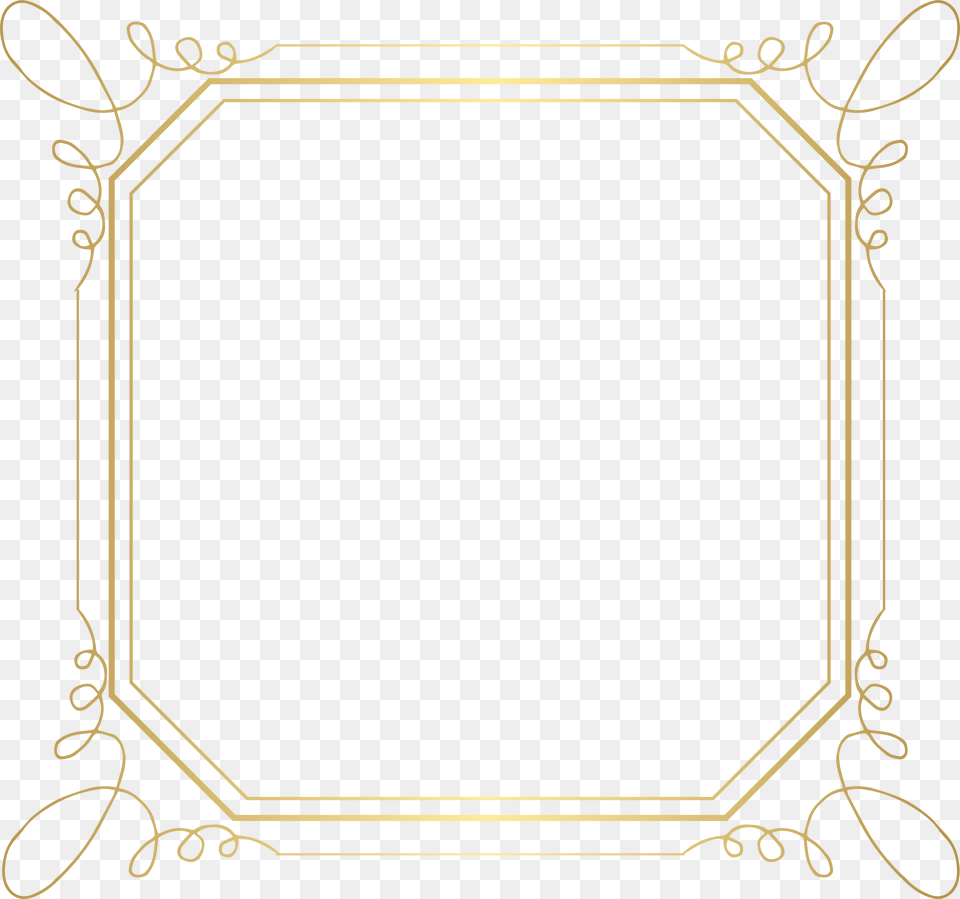 Art Deco Border, Blackboard Free Png