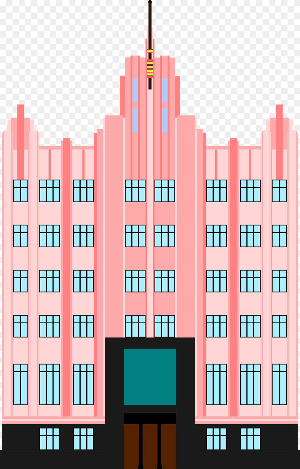 Art Deco Building, Architecture, Office Building, Housing, Urban Png