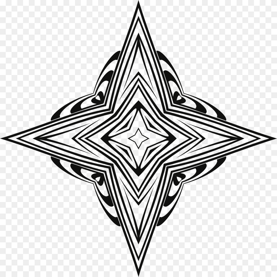 Art Deco Clipart, Symbol, Star Symbol, Cross, Logo Png