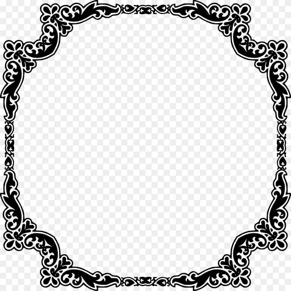 Art Deco Frame Icons, Gray Free Png