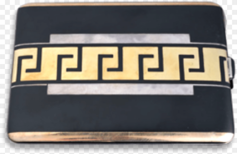 Art Deco Gold And Enamel Cigarette Case Art Deco Cigarette Case, Accessories, Buckle Free Png