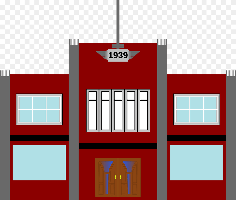 Art Deco Institutional Building Clipart, Door, City, Dynamite, Weapon Free Transparent Png