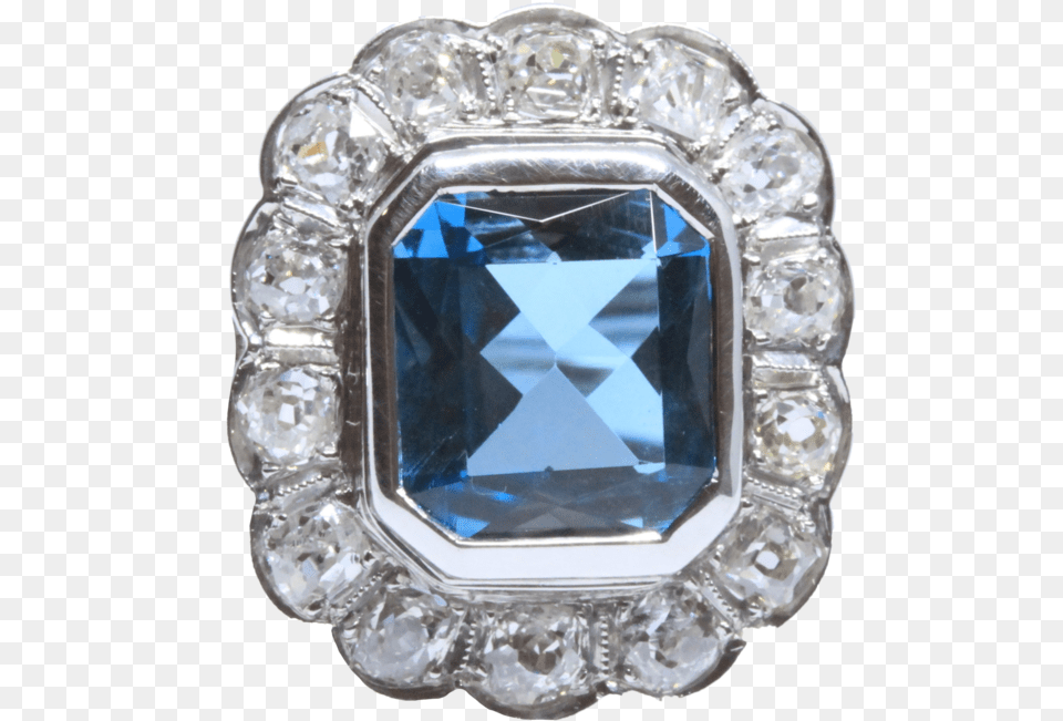 Art Deco Ring With, Accessories, Diamond, Gemstone, Jewelry Free Png Download