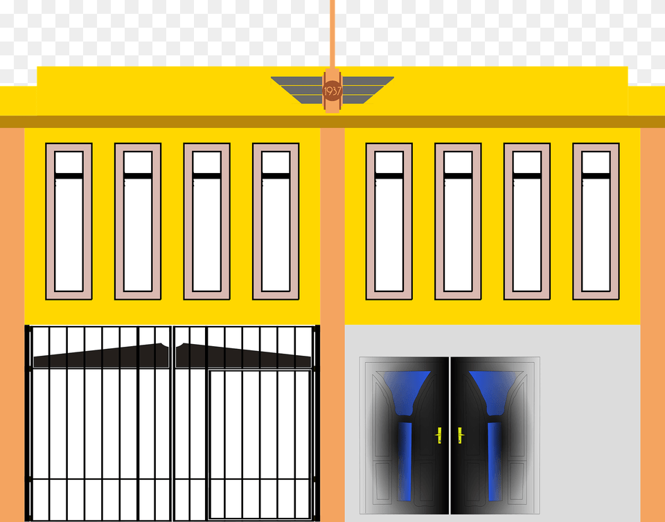 Art Deco Shops Clipart, Door, Scoreboard, Architecture, Building Free Transparent Png