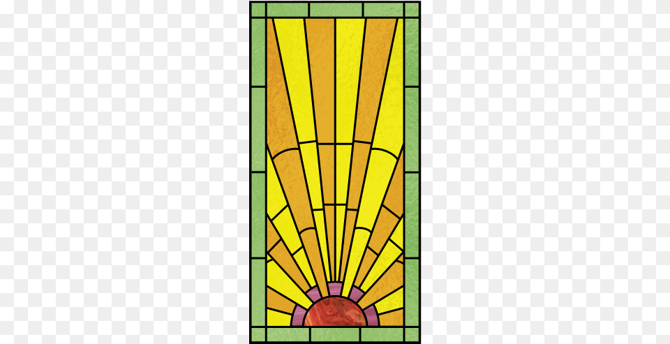 Art Deco Stained Glass Design, Stained Glass Free Png