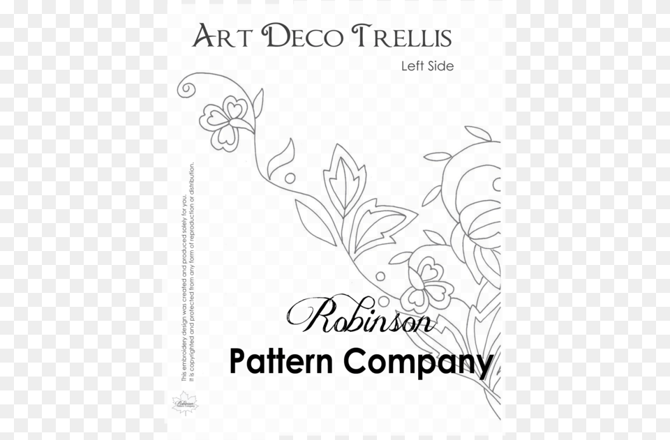 Art Deco Trellis Hand Embroidery Pattern Hand Embroidery Pattern Design, Book, Floral Design, Graphics, Publication Png Image