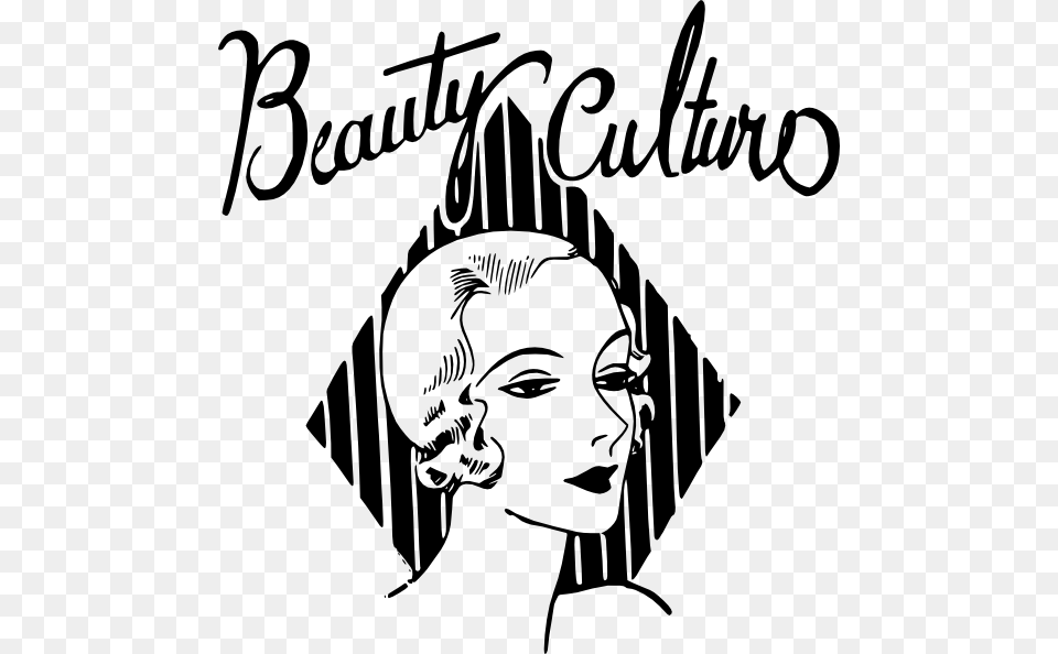 Art Deco Woman Vector, Person, Face, Head, Stencil Png Image