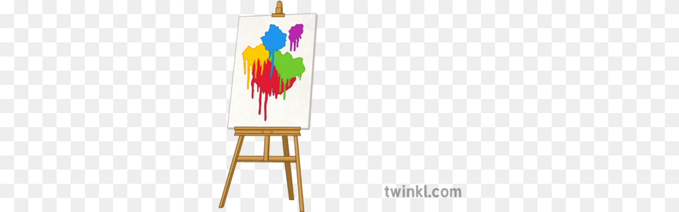 Art Easel Canvas Paint Illustration Tree, Painting Png