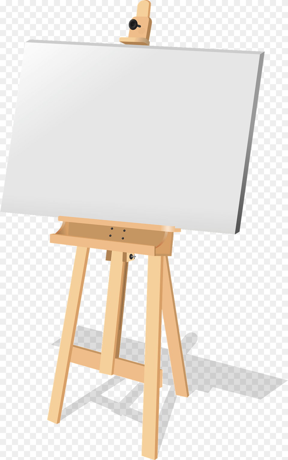 Art Easel With Blank Canvas Clipart, White Board, Blackboard Free Png