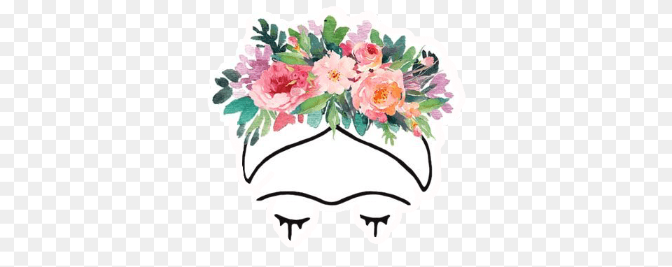 Art Edit Tumblr Sticker Picsart Fridakahlo Frida Kahlo, Graphics, Pattern, Floral Design, Flower Free Transparent Png